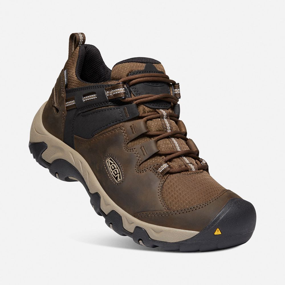 Keen Wandelschoenen Heren Bruin/Zwart - Steens Waterproof - 74581-MJQR